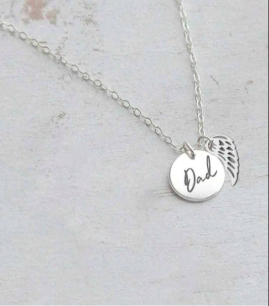 His Love Lives Forever Loss of A Dad Sympathy Gifts Loss of A Parent Remembrance Necklace