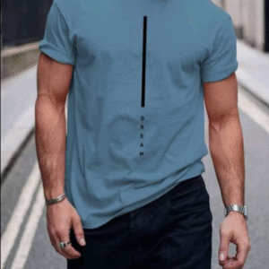 Men’s Letter Print Short Sleeve T-Shirt