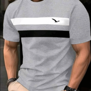 Summer Men’s T-Shirt Outdoor Trendy Street Short Sleeve Round Neck