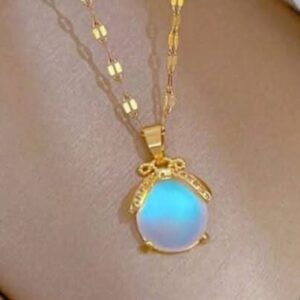 Women Stylish Elegant Unique Design Stainless Steel Lucky Bag Necklace