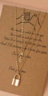 Lock And Key Necklace For Couples
