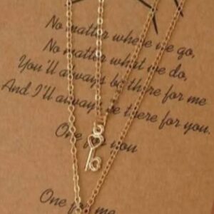 Lock And Key Necklace For Couples