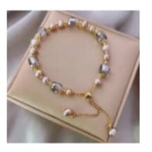 Vintage Luxury Natural Freshwater Pearl Amethyst Bracelet