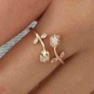 Cubic Zirconia Cuff Ring