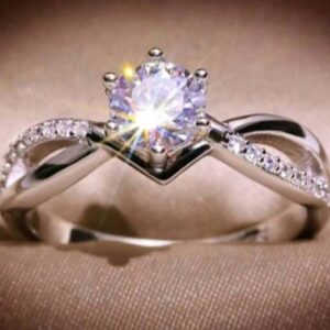 Silver Rings Fashion Silver Color Engagement Rings