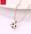1 Piece Fashion Football Pendant Men’s Sports Creative Sweater Chain Necklace Accessories