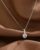 Geometric Light Luxury Necklace Simple Single Sparkling Diamond Pendant Collarbone Chain For Women