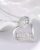 1pc Fashion Rhinestone & Letter Decor Heart Pendant Necklace For Women
