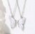 2pcs Butterfly Best Friends Forever Bff Necklaces