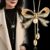 Elegant Luxurious Bow Knot Alloy Inlay Rhinestones Women’s Sweater Chain