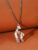 Easy and comprehensive stainless steel mother and daughter heart necklace