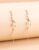 1 Pair Elegant Luxury Leaf, Star, Teardrop Chain Tassel Pendant Earrings