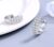 Sterling Silver Needle Earrings Fashion High Quality Jewelry Double Row Crystal Zircon Round Hoop Earrings