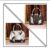 1pc Mini Metallic Geometric Pattern Handbag With Coffee Silk Scarf And Chain Strap