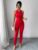 Solid Mock Neck Unitard Jumpsuit