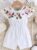 Vintaside Kids Baby Girl Floral Embroidery Ruffle Trim Romper