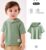 Baby Boy Patch Detail Hooded Tee (Beige)