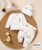 Baby Boy 3pcs Set: Adorable Hat, Long Sleeve Top And Fashionable Casual Pants