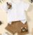 Baby Boy or girl Bear Print Shirt and Shorts Set
