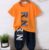 Toddler Boys Letter Graphic Tee & Trousers