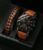 1 Set Men’s Watch Sports Leisure Fashion Digital Round Dial Quartz Watch And PU Woven Wrap Wristband
