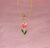 Tulips Flower Pendant Necklace Simple Y2K Choker Neck Chain Sweet Elegant Clavicle Chain Necklace Jewelry