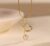 Ficcino Gold-Plated Cubic Zirconia Heart Shaped Stethoscope Pendant Necklace