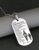 1 Piece Stainless Steel Military Plate Necklace Engraved with ‘my Son’