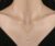 Classic Water Drop Zircon Pendant Necklace for Women Temperament Gold Color Stainless Steel Collarbone Chain Jewelry Colorfast