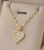 Women’s Necklace Gold Plated Stainless Steel Chain Heart Pendant