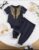 Baby Boy Traditional Bohemian Style Geometric Pattern Round Neck Long Sleeve Romper Pants (Diwali pieces)