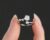 Sterling Silver Cubic Zirconia Dazzling Rose Shape Adjustable Ring for Women (Diwali pieces)