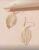 Hollow Out Leaf Drop Earrings