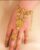 Middle east trendy bracelet ring set for women gold plated cuff bracelet bridal hand jewelry (Diwali pieces)