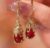 Lily Brown Elegant Gold Rhinestones Animal Earrings Women’s Rhinestones Dangle Earrings