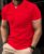 Men’s Casual and Fashionable Solid Color V-neck Short Sleeved T-shirt