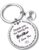 Stainless Steel Keychain – Engravable Brother/Sister Gift with Heartfelt Message