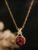 Simple and Elegant Clavicle Chain Exquisite Style Ruby Necklace Jewelry