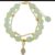 Classical Hetian Jade Gold Leaf Rabbit Stretch Bracelet