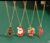 Christmas Necklace Winter Snowflake Santa Claus Tree Bell Pendant Chic Collarbone Chain Versatile Jewelry (Not a set)