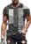 Men’s Graphic Print Color Block Short Sleeve T Shirts Round Neck