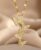 Gold-plated cubic zirconia butterfly pendant necklace