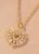 Lady Heart Necklace with Rose Accent