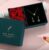 Valentine’s Day gift box containing soap flowers and a jewelry set consisting of a necklace and earrings