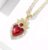 Red Sacred Heart Charm Necklace