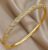 Classic Sparkling Zircon Golden Plated Round Bangle for Women