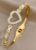 Love Matching Bracelet Femme Luxe Rhinestone Heart Stainless Steel Bangle