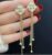 Hoops Style Tassel with Pearl Ladies Long Earrings