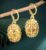 Gem Stone King 18K Gold Plated 1-1/4 Inch Dangle Drop Spheres Lever-Back Earrings
