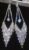 Silver Crystal diamond Long Tassel Drop Earrings